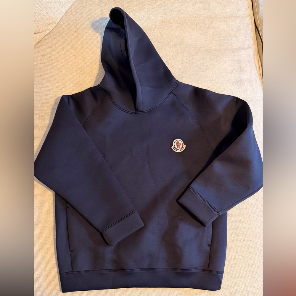 Moncler Dark Blue Pullover Hoodie